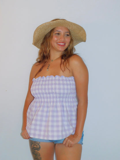 Model is wearing Lilac in size Medium