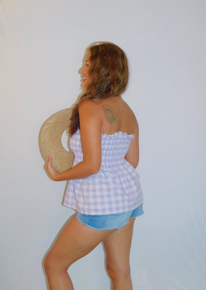 Model is wearing Lilac in size Medium