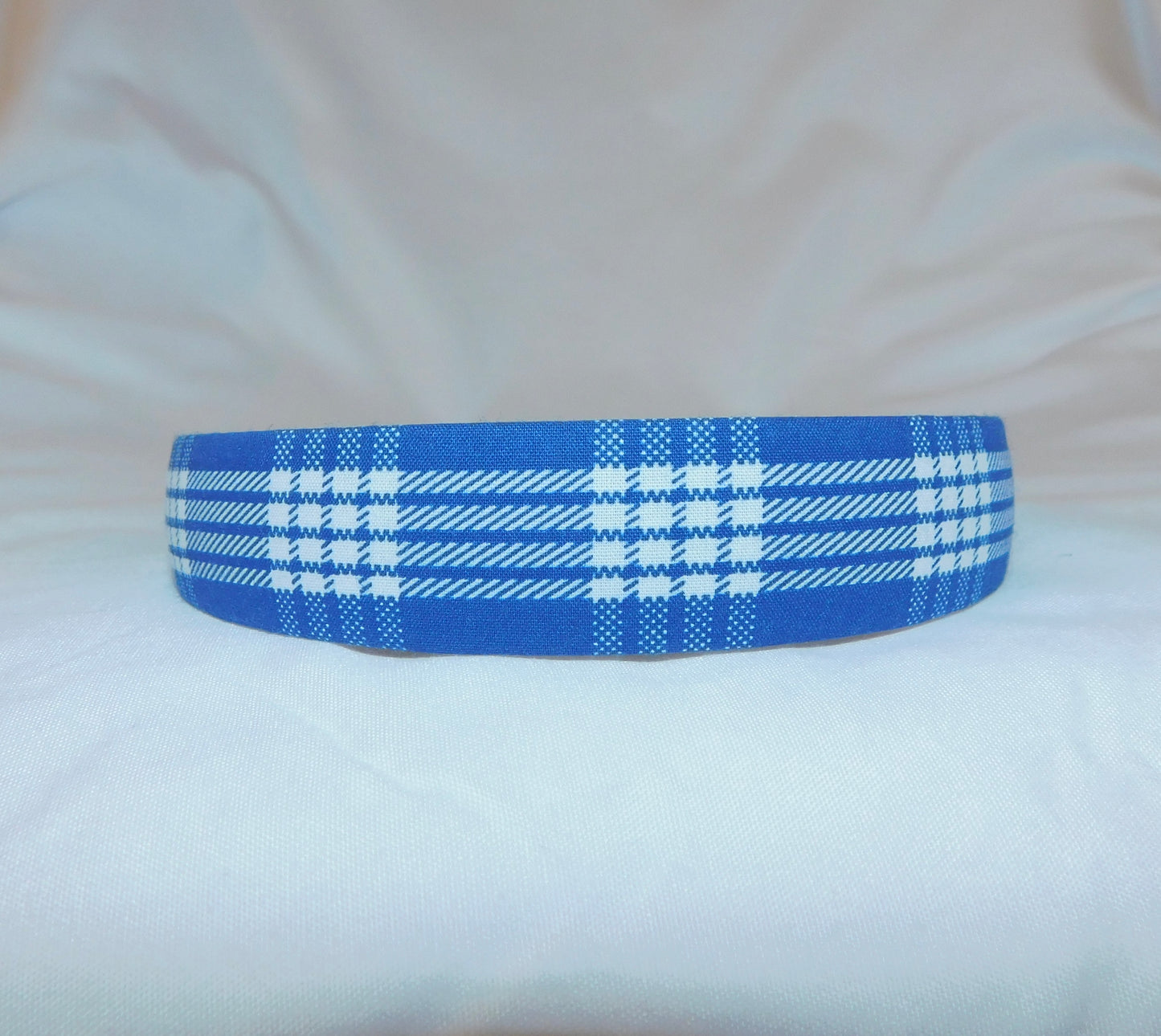 Polū (Royal Blue) Palaka Headband - Skinny 1 inch