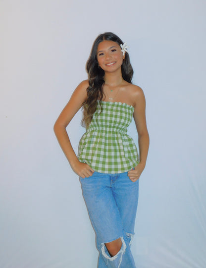 Model is wearing Olive in size Small