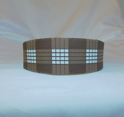 Brown Palaka Headband - Wide 1.5 inch