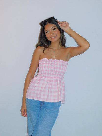 Model is wearing Baby Pink in size Small