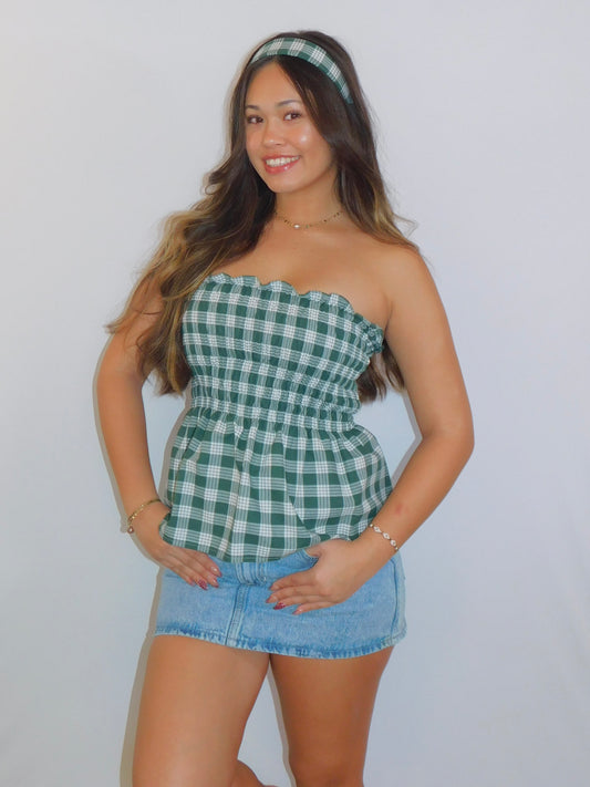 Forest Palaka Babydoll Top