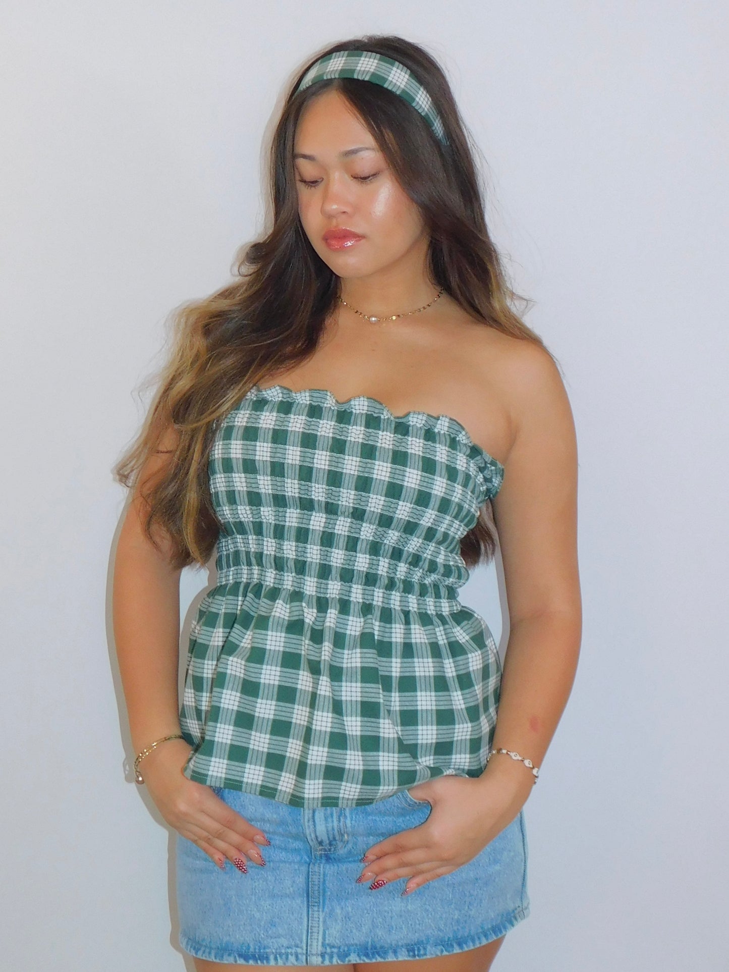 Forest Palaka Babydoll Top