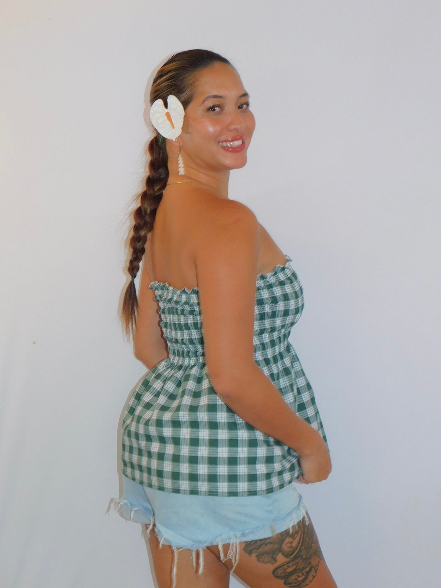 Forest Palaka Babydoll Top