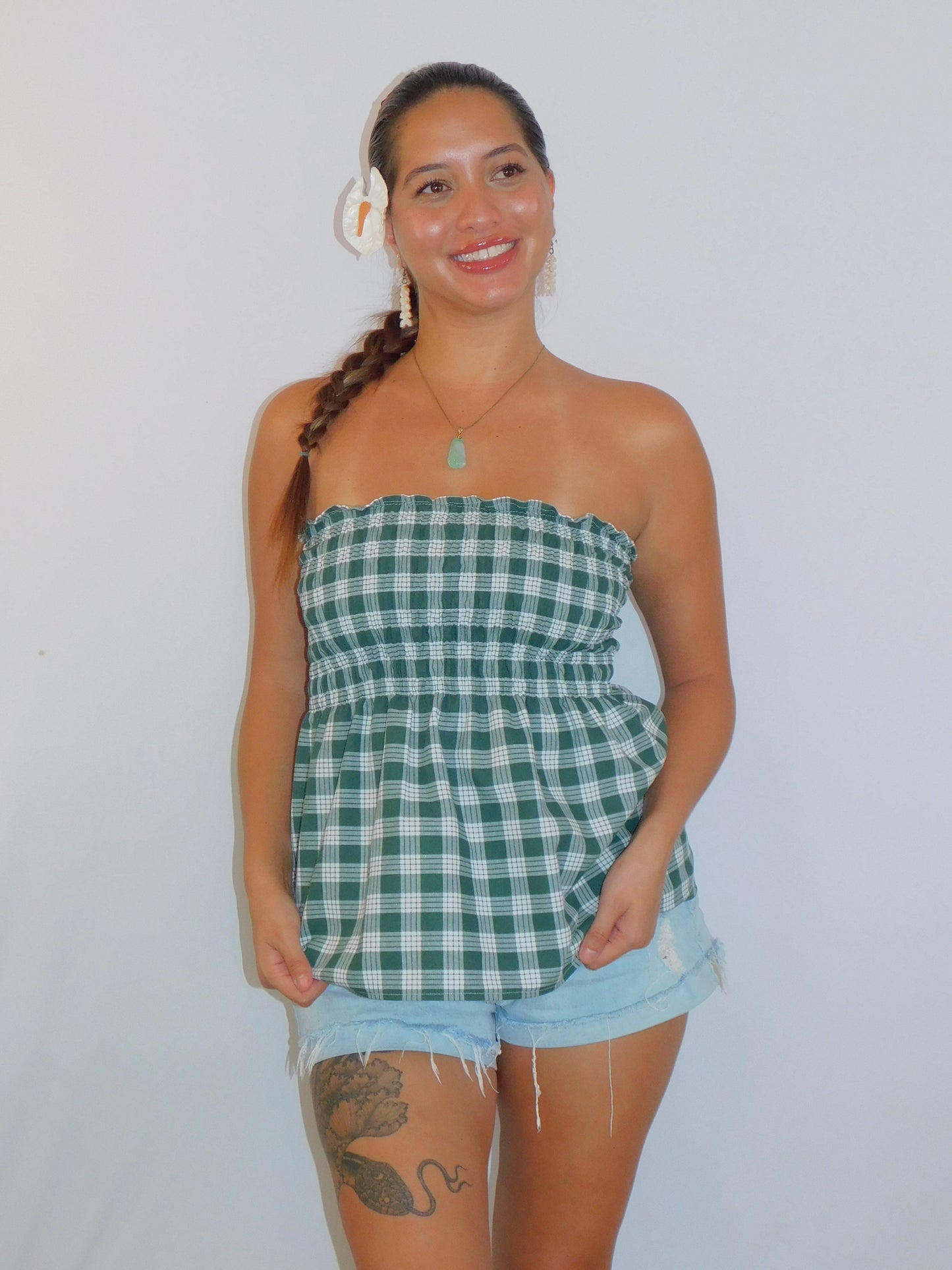 Forest Palaka Babydoll Top