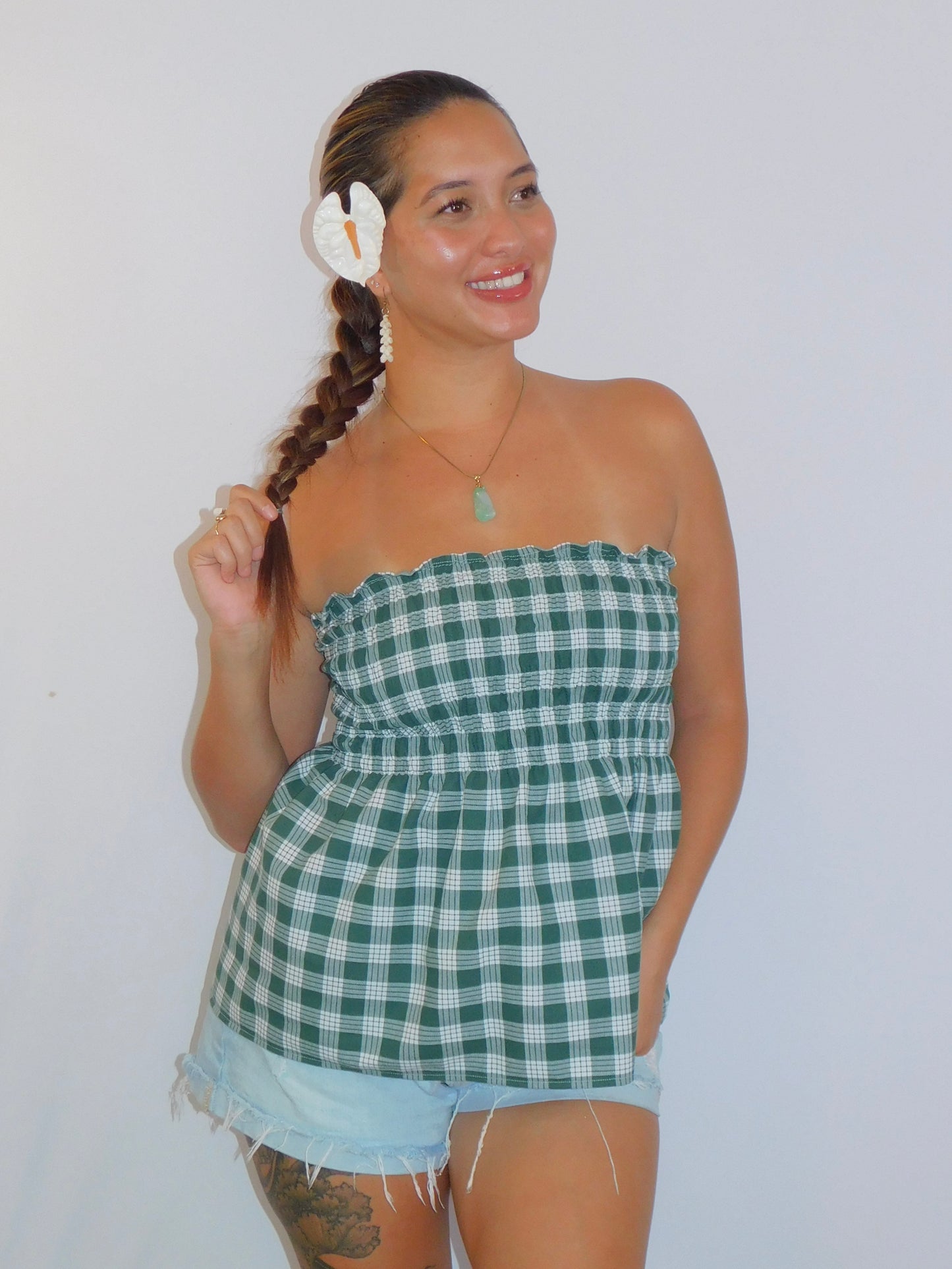 Forest Palaka Babydoll Top