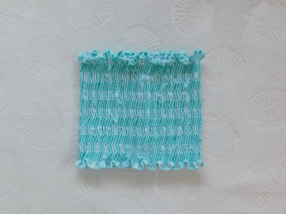 Turquoise Palaka Tube Top