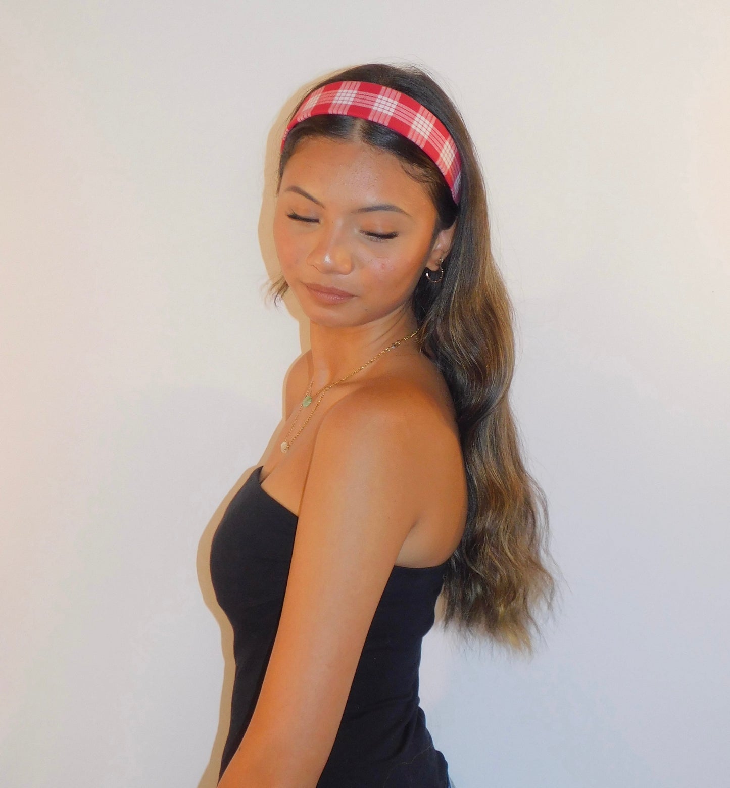 'Ula'Ula (Red) Palaka Headband - Wide 1.5 inch