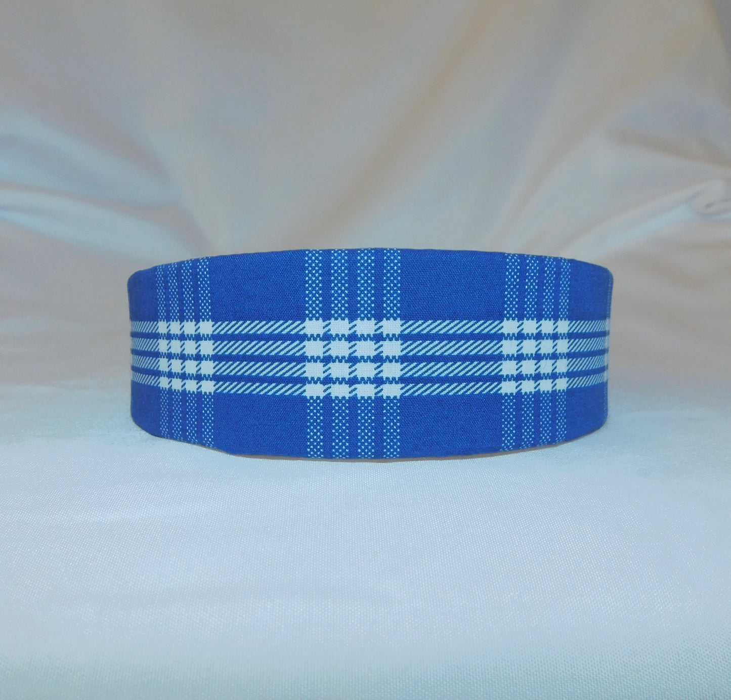 Polū (Royal Blue) Palaka Headband - Wide 1.5 inch